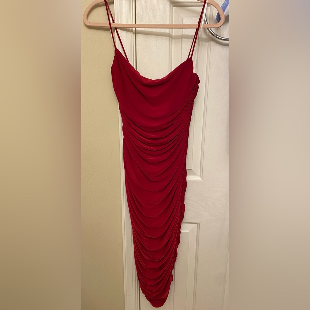 Windsor Red Bodycon Midi Dress size S/M